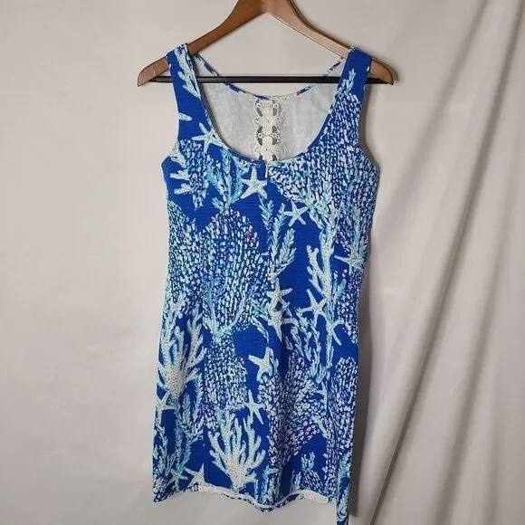 Lilly Pulitzer Good Reef Ember Shift Dress Size 10 - Picture 4 of 7
